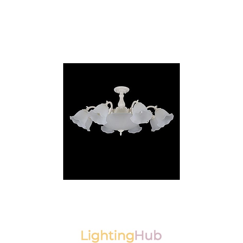 Flush Mount White European Retro Classic