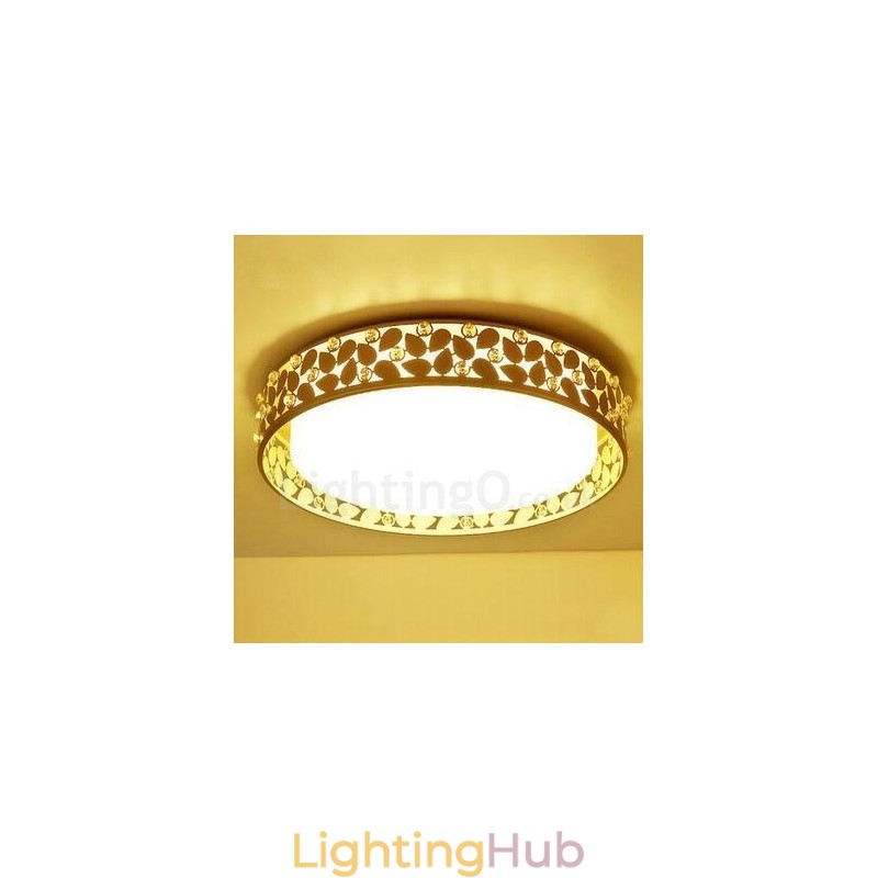 Modern Contemporary Integrated Metal Flush Mount Light