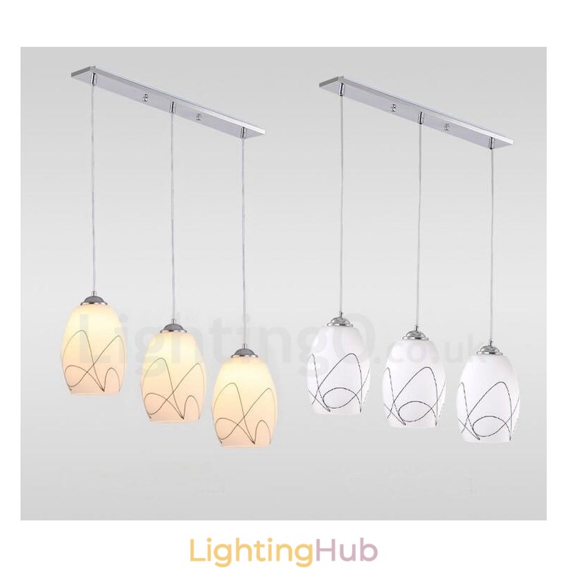 3 Light Modern Contemporary Integrated Metal Pendant Light