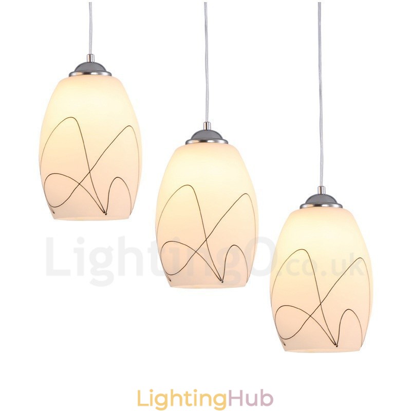 3 Light Modern Contemporary Integrated Metal Pendant Light