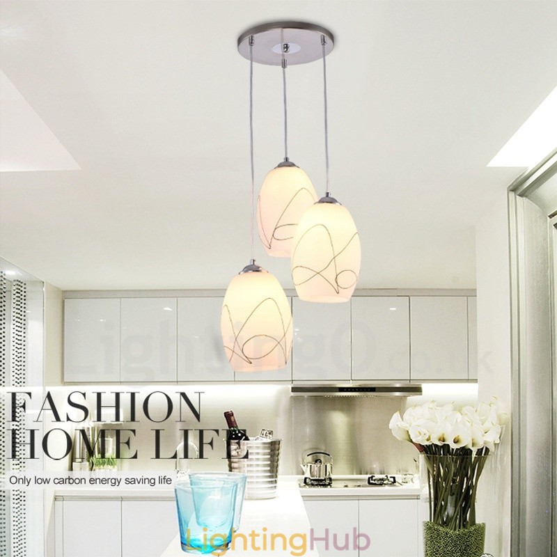 3 Light Modern Contemporary Integrated Metal Pendant Light