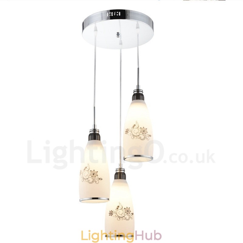 3 Light Modern Contemporary Integrated Metal Pendant Light