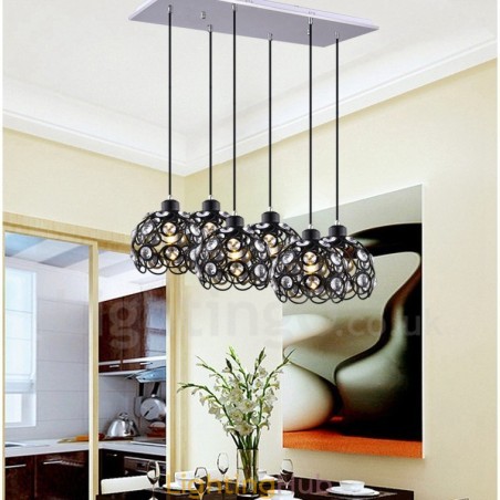 6 Light Rustic Lodge Integrated Pendant Light 6 Light Rustic Lodge Integrated Pendant Light