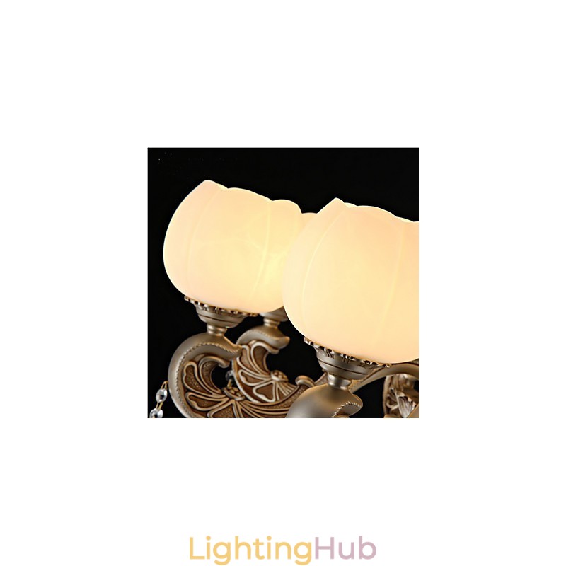 European style crystal pendant creative Korean American style zinc alloy Garden lights