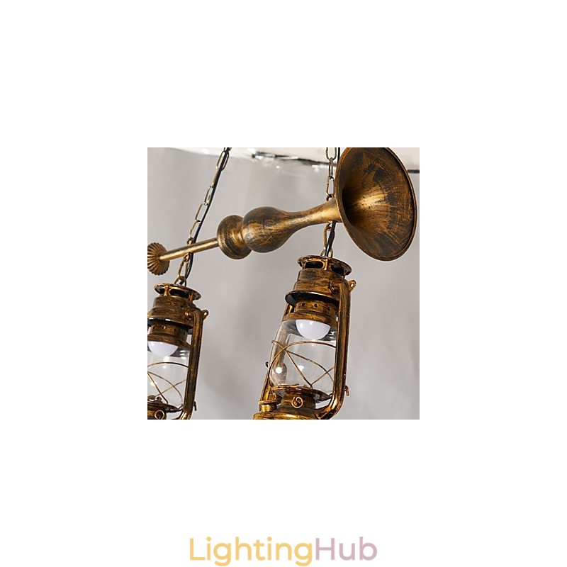 Rustic Lodge Vintage Retro Mini Style Metal Pendant Light