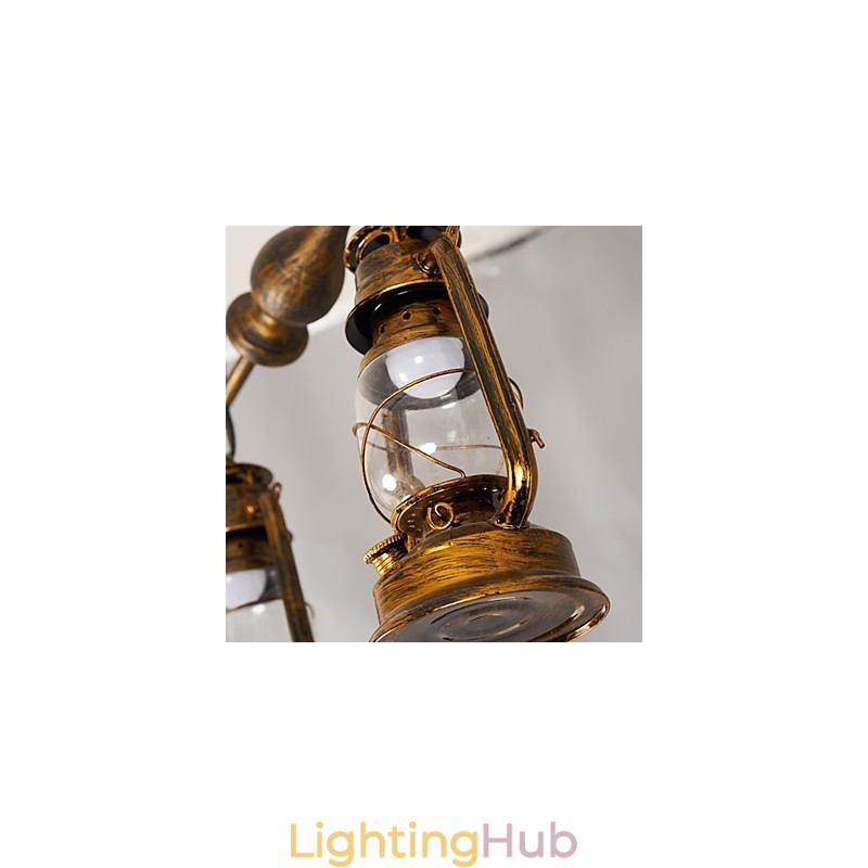 Rustic Lodge Vintage Retro Mini Style Metal Pendant Light