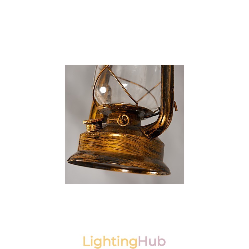 Rustic Lodge Vintage Retro Mini Style Metal Pendant Light