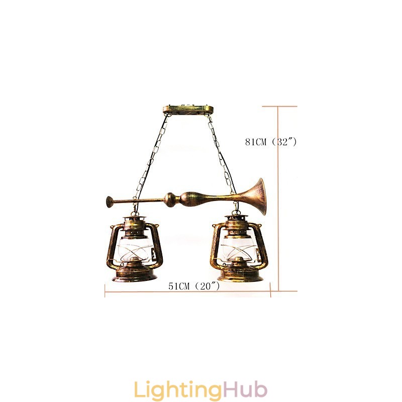 Rustic Lodge Vintage Retro Mini Style Metal Pendant Light