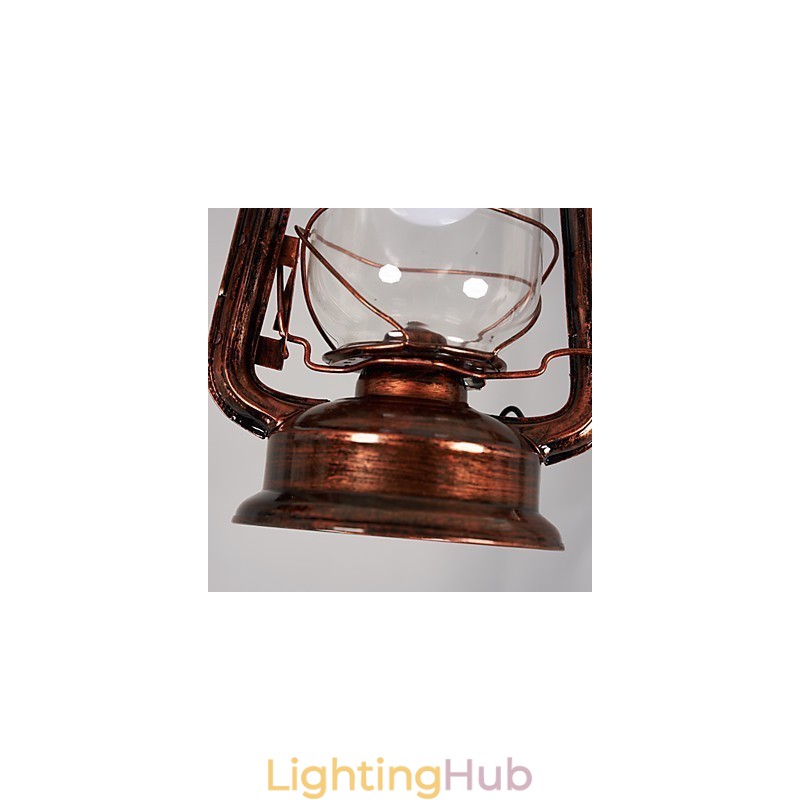 Rustic Lodge Vintage Retro Mini Style Metal Pendant Light