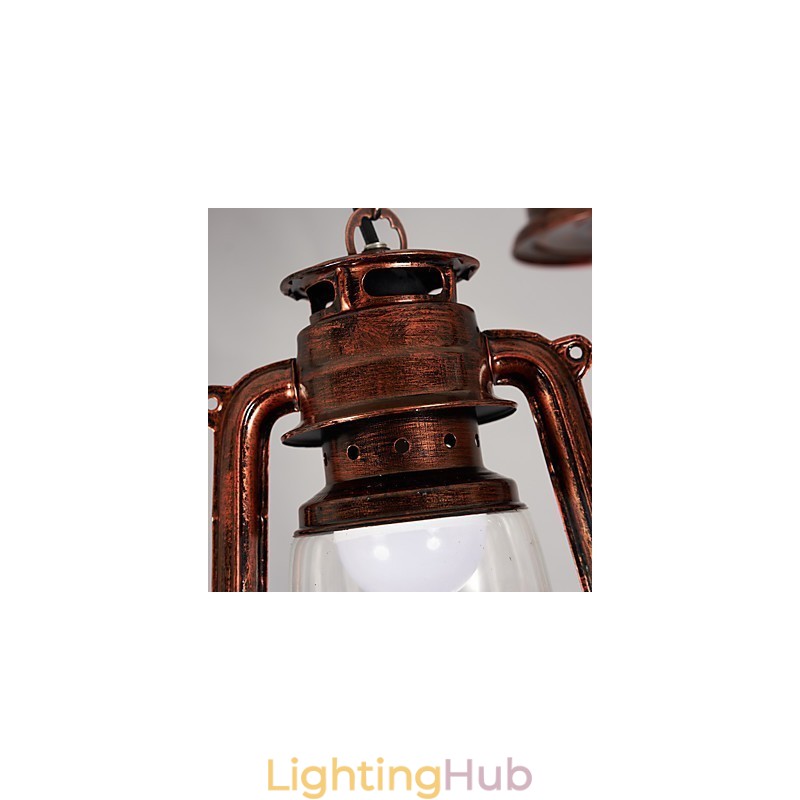 Rustic Lodge Vintage Retro Mini Style Metal Pendant Light