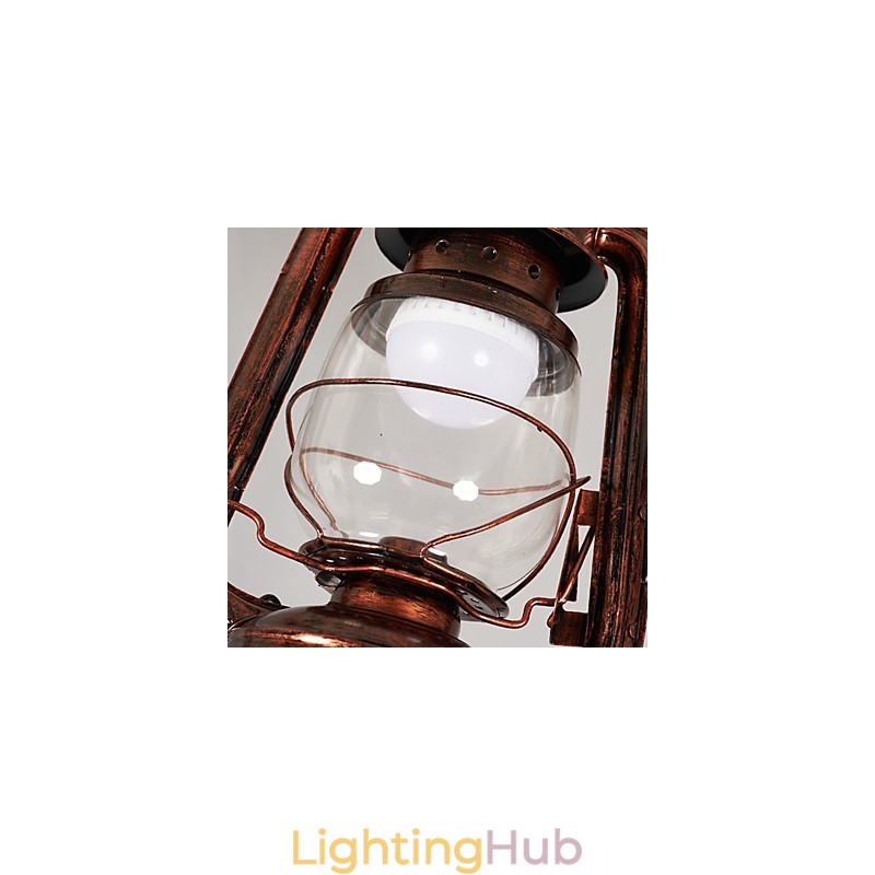 Rustic Lodge Vintage Retro Mini Style Metal Pendant Light