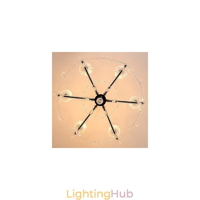 6 Lights Crystal Chandelier Modern Contemporary Traditional Classic Rustic Lodge Vintage Retro