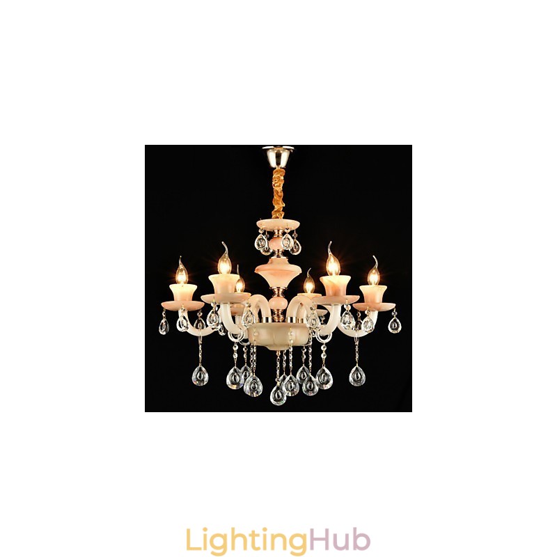 Modern Contemporary Traditional Classic Electroplated Feature for Crystal Mini Style Metal Chandelier