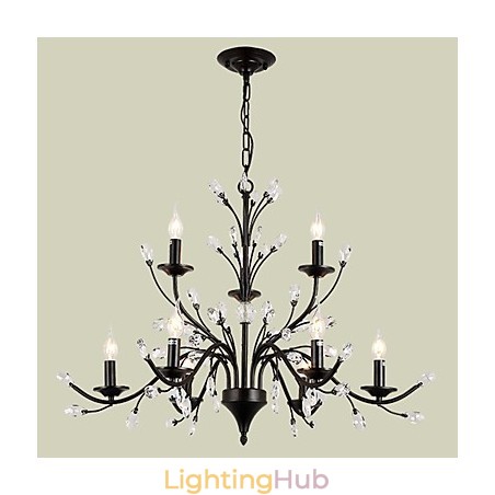 9 Lights Crystal Chandelier Modern Contemporary Traditional Classic Vintage Retro Country Painting Feature 9 Lights Crystal Chandelier Modern Contemporary Traditional Classic Vintage Retro Country Painting Feature