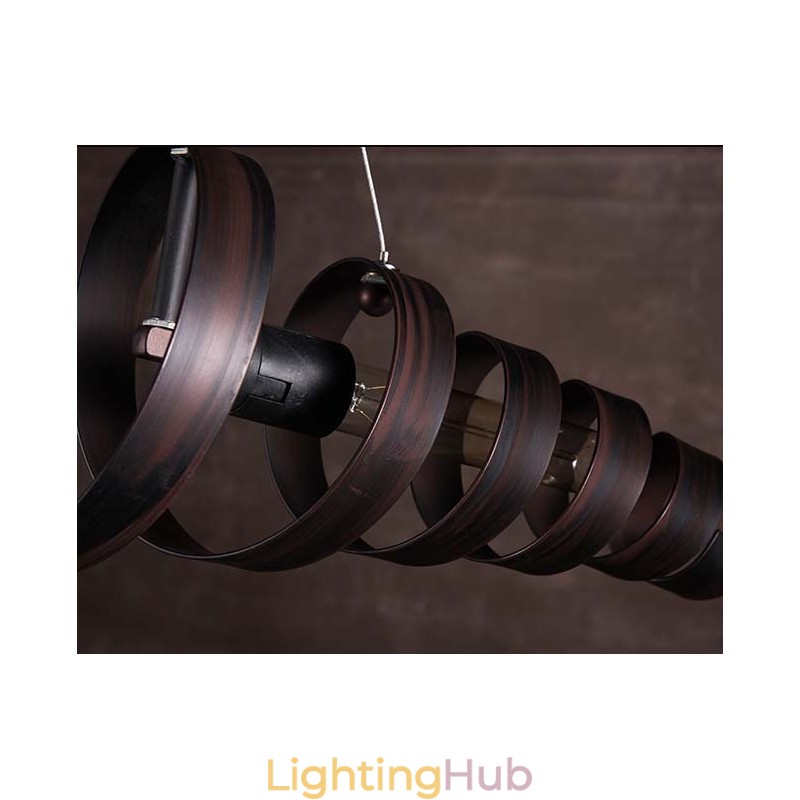 Retro Iron Lamp Modern Minimalist Industrial Style Chandelier