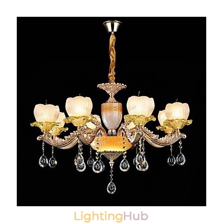 Traditional Classic Zinc Alloy Feature for Crystal Mini Style Metal 8 Bulbs Chandelier Traditional Classic Zinc Alloy Feature for Crystal Mini Style Metal 8 Bulbs Chandelier