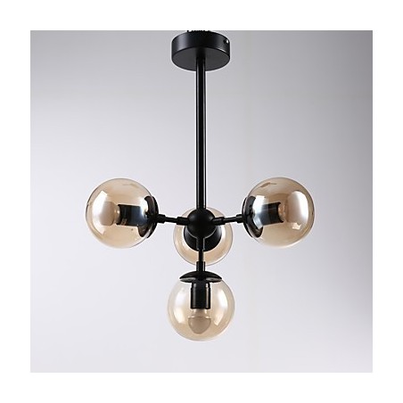 Four Light Post Modern Europe Style Modo Metal Glass Pendant Lamp the Foyer Decorate Industrial Chandelier Lamp Four Light Post Modern Europe Style Modo Metal Glass Pendant Lamp the Foyer Decorate Industrial Chandelier Lamp