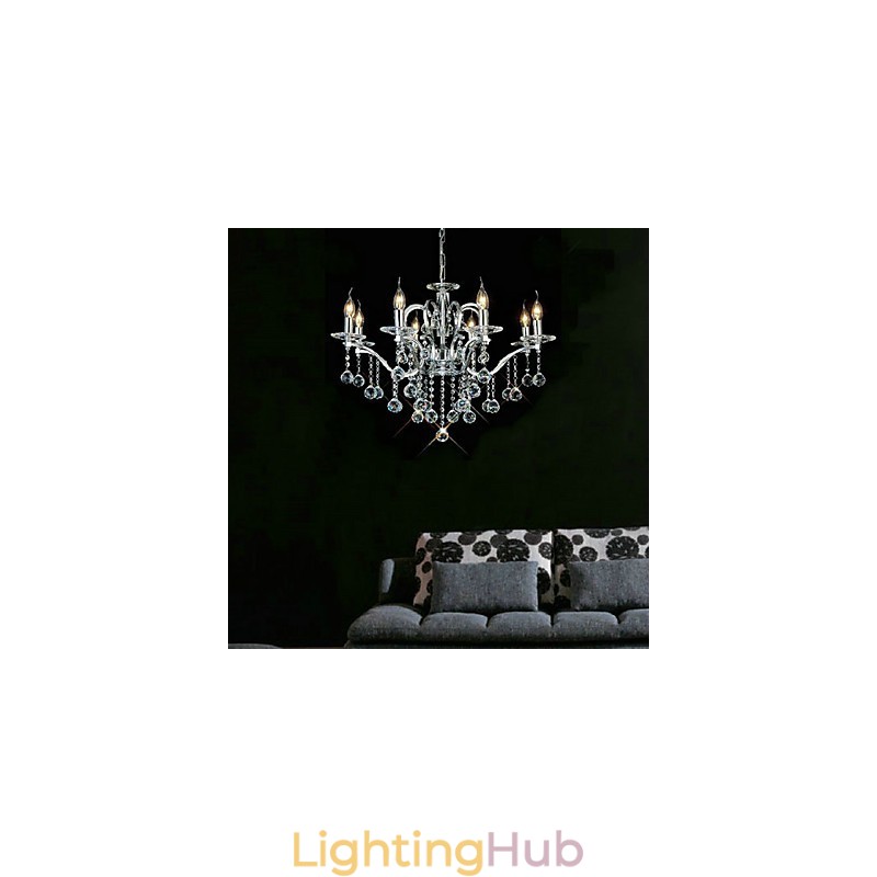 Elegant Crystal Chandelier with 8 Lights