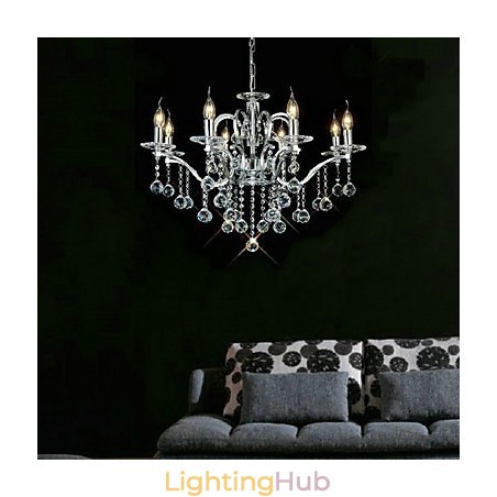 Elegant Crystal Chandelier with 8 Lights Elegant Crystal Chandelier with 8 Lights