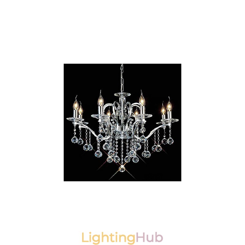 Elegant Crystal Chandelier with 8 Lights