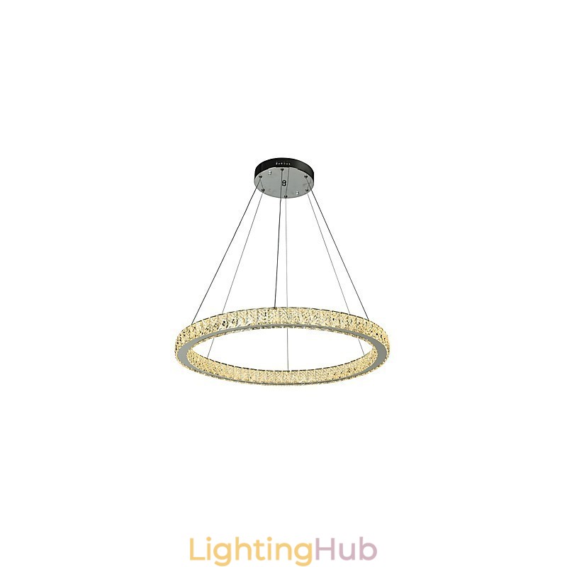 Dimmable Ring Ceiling Pendant Light Modern Chandelier Lighting Indoor Light with Remote Control