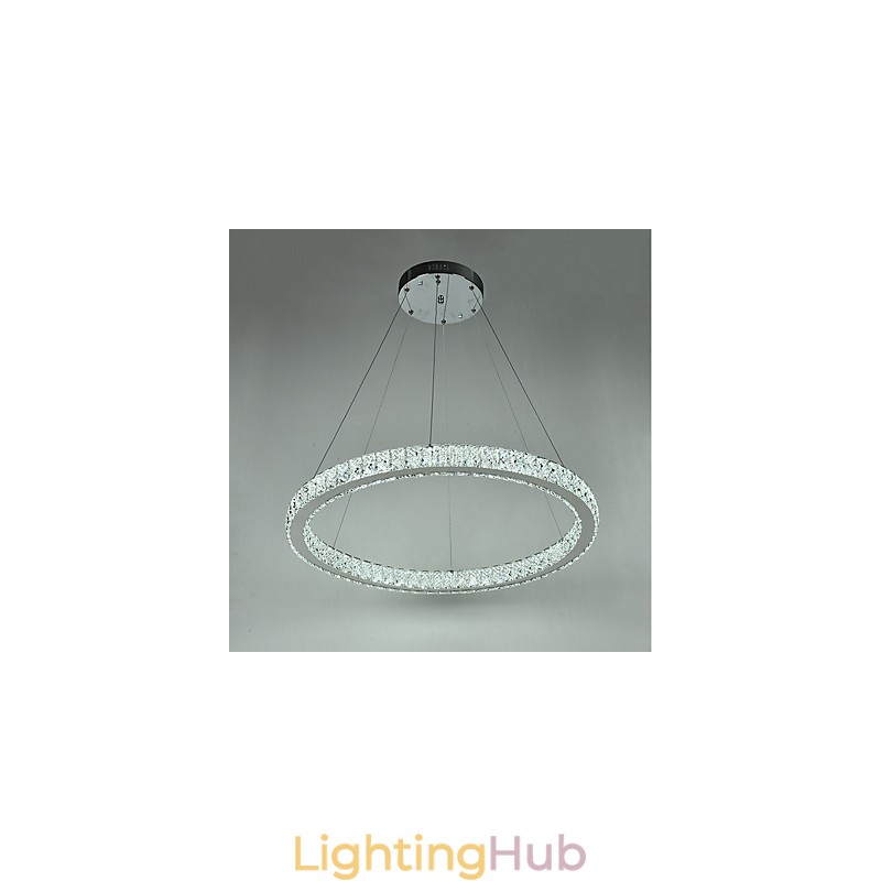 Dimmable Ring Ceiling Pendant Light Modern Chandelier Lighting Indoor Light with Remote Control