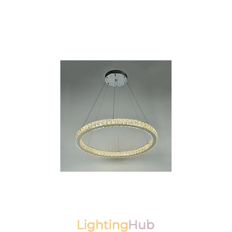 Dimmable Ring Ceiling Pendant Light Modern Chandelier Lighting Indoor Light with Remote Control