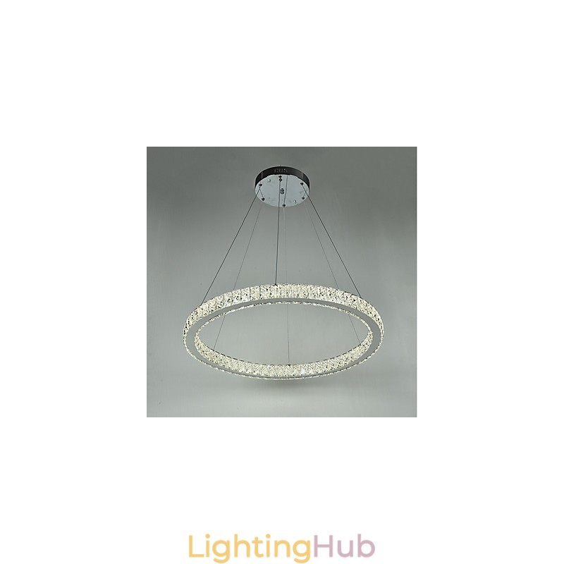 Dimmable Ring Ceiling Pendant Light Modern Chandelier Lighting Indoor Light with Remote Control