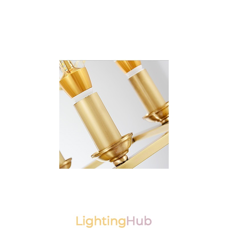 Modern Contemporary Brass Feature for Designers Metal Chandelier