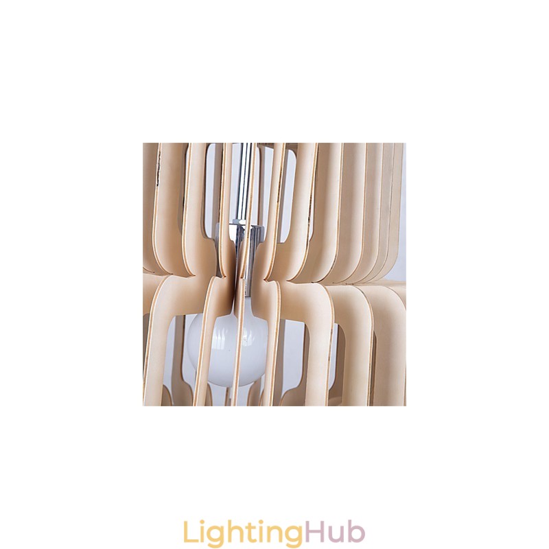 Vintage Three Layer Cake Wood Chandelier