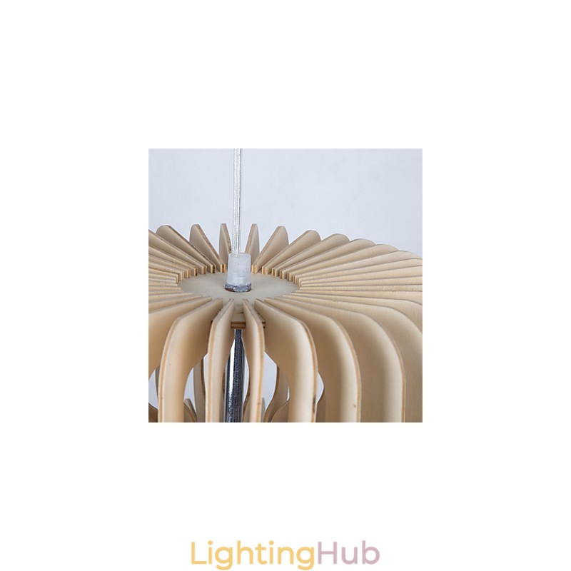 Vintage Three Layer Cake Wood Chandelier