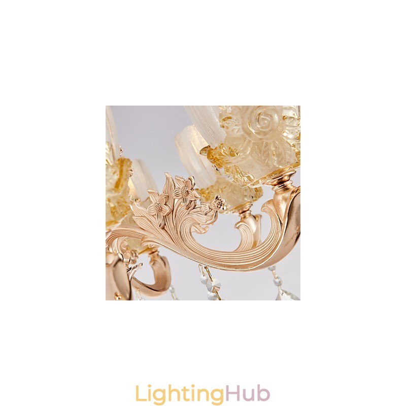 European Style Atmosphere Zinc Alloy Crystal Home Chandelier