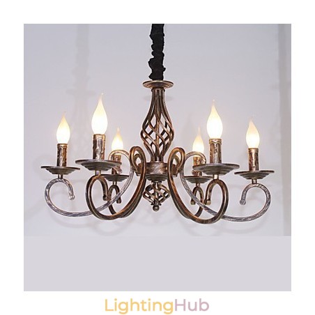 Retro Simple Lamp Copper Colored Lamp Candle Lamp