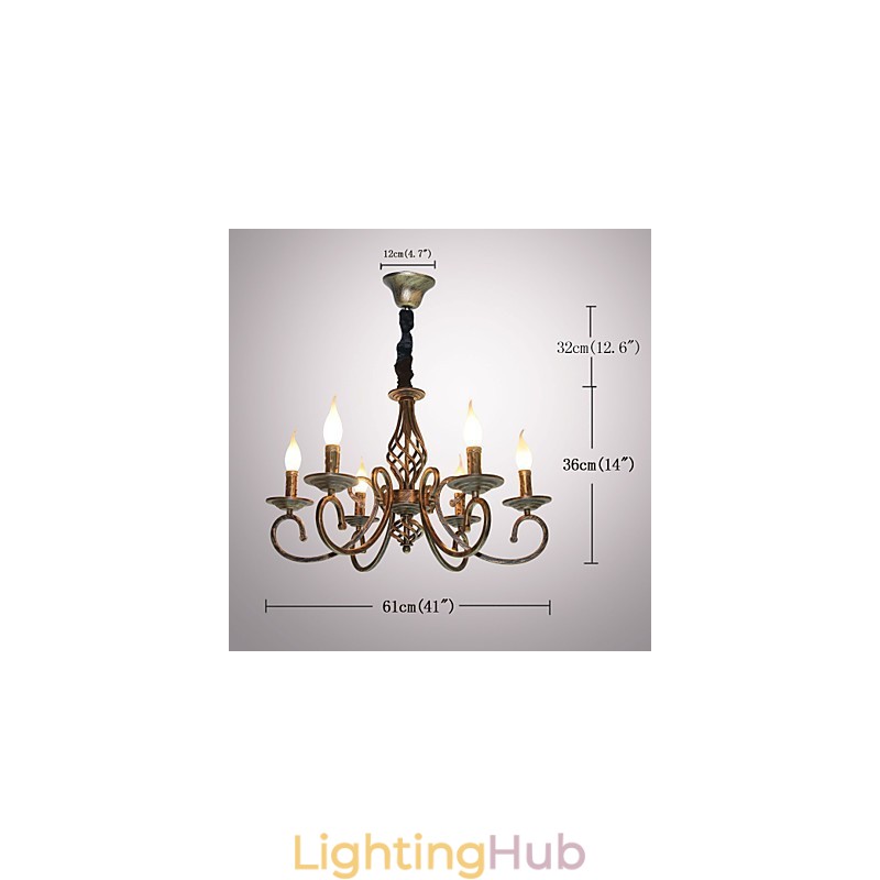 Retro Simple Lamp Copper Colored Lamp Candle Lamp