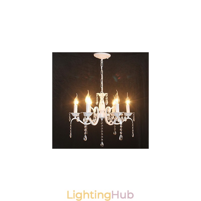 Chandelier Modern Crystal Mini Candle Style Iron Lamp Lamps