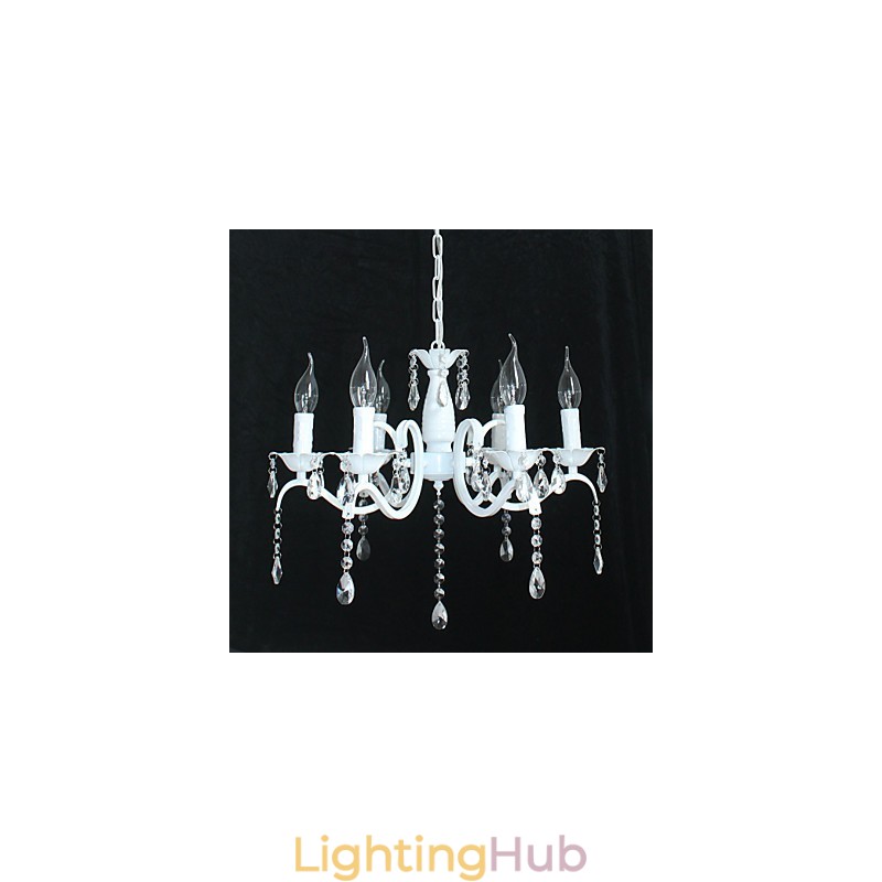 Chandelier Modern Crystal Mini Candle Style Iron Lamp Lamps