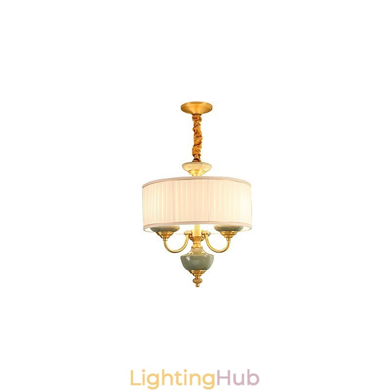 All Copper Chandelier Jade Decorative Chandelier