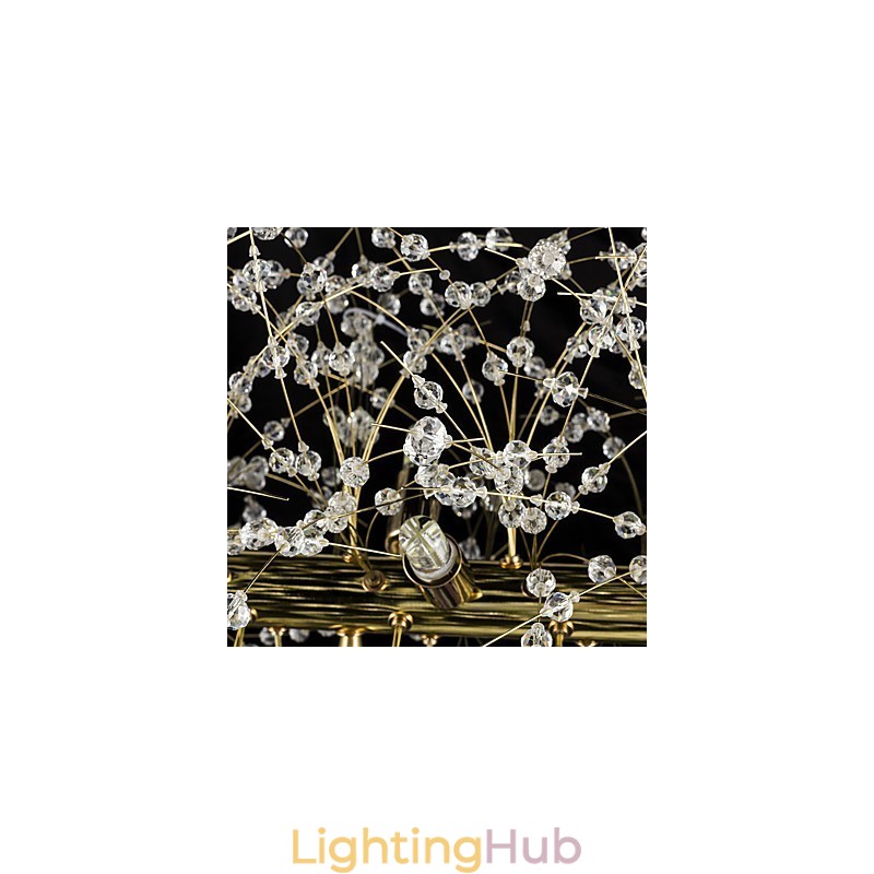 Traditional Classic Electroplated Feature for Crystal Metal Chandelier