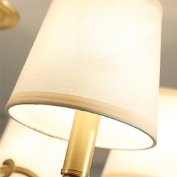 Chandelier Traditional Classic Country Brass Feature for Mini Style Metal 8 Bulbs