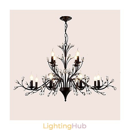 12 Lights Crystal Chandelier Modern Contemporary Traditional Classic Vintage Retro Country Painting Feature 12 Lights Crystal Chandelier Modern Contemporary Traditional Classic Vintage Retro Country Painting Feature