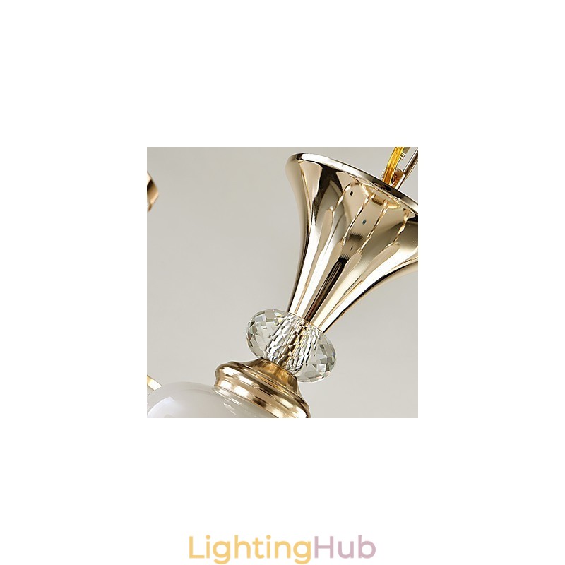 Chandelier Modern Contemporary Electroplated Feature for Crystal Metal
