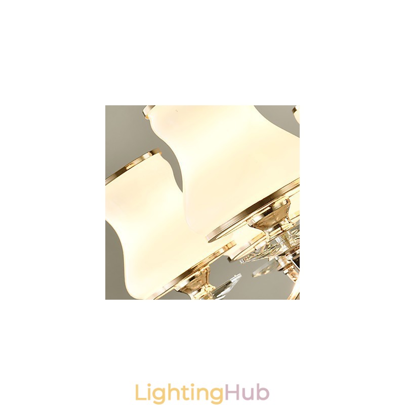 Chandelier Modern Contemporary Electroplated Feature for Crystal Metal