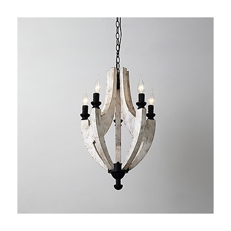 Vintage Painting Feature Mini Style Wood Bamboo Chandelier Lamp the Decorate Pendant Lamp Vintage Painting Feature Mini Style Wood Bamboo Chandelier Lamp the Decorate Pendant Lamp
