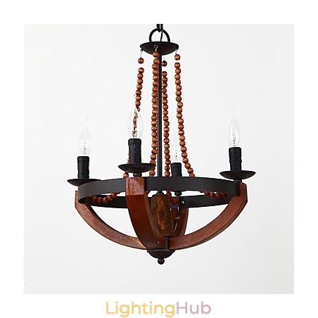 Four Light Vintage Painting Feature Mini Style Wood Bamboo Chandelier Lamp the Decorate Pendant Lamp Four Light Vintage Painting Feature Mini Style Wood Bamboo Chandelier Lamp the Decorate Pendant Lamp
