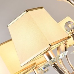 Chandelier Modern Contemporary Electroplated Feature for Crystal Metal