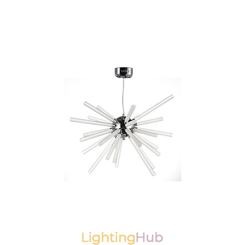 Globe Chrome Feature for Crystal Metal Chandelier