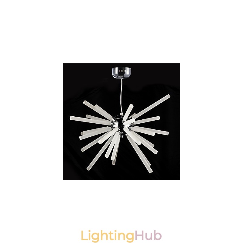 Globe Chrome Feature for Crystal Metal Chandelier