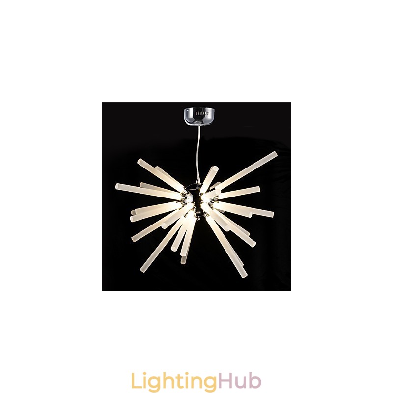 Globe Chrome Feature for Crystal Metal Chandelier