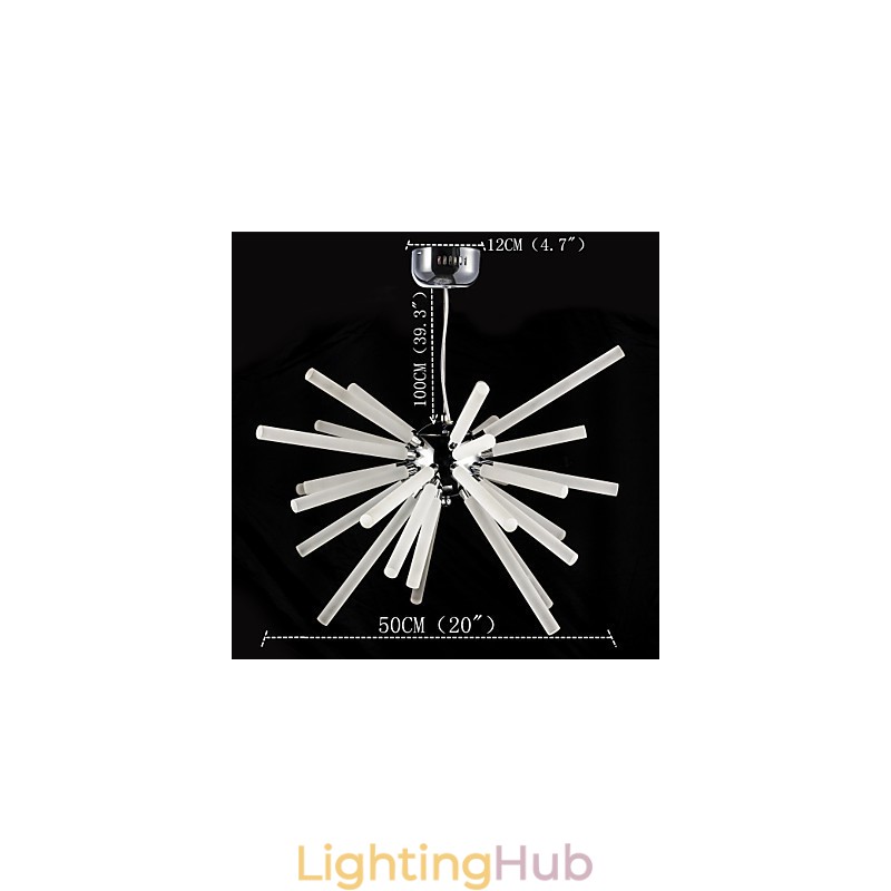 Globe Chrome Feature for Crystal Metal Chandelier
