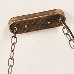 Rustic Lodge Vintage Retro Country Globe Painting Feature for Mini Style Designers Metal Chandelier